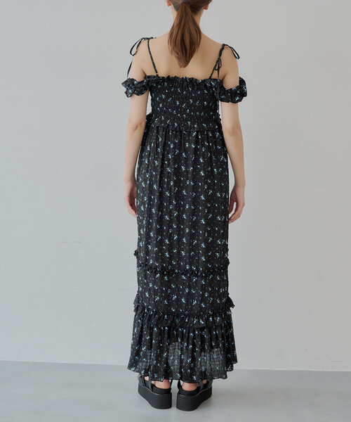 Chico ワンピース 「5色展開」フリルデザインベアワンピース