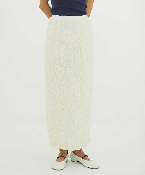 CLANE（クラネ） ロング スカート SHIRRING STRAIGHT SKIRT : ZOZOTOWN