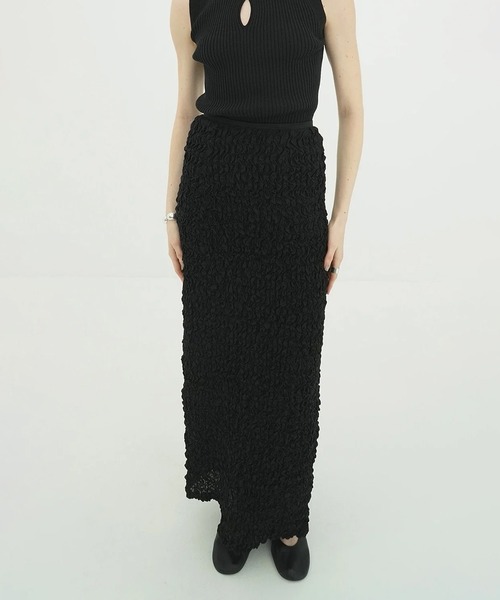 CLANE（クラネ） ロング スカート SHIRRING STRAIGHT SKIRT : ZOZOTOWN