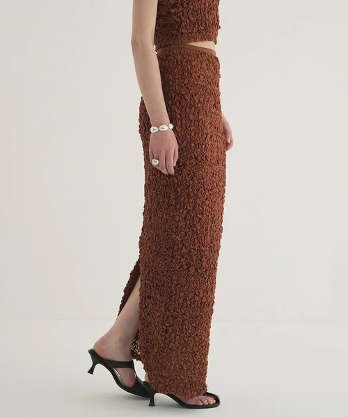 CLANE（クラネ） ロング スカート SHIRRING STRAIGHT SKIRT : ZOZOTOWN