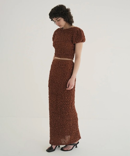 CLANE（クラネ） ロング スカート SHIRRING STRAIGHT SKIRT : ZOZOTOWN