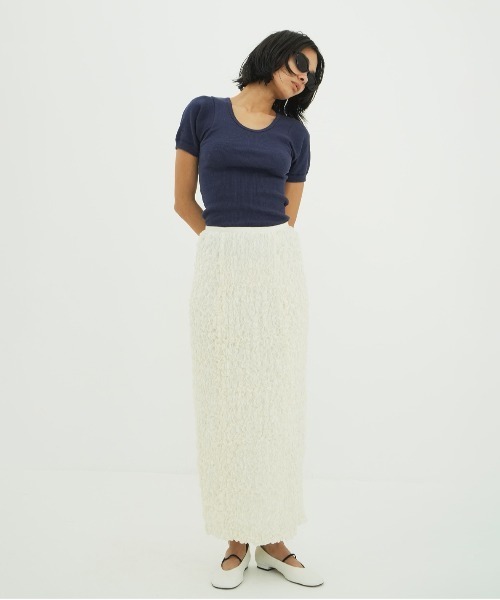 クラネ　スカート CLANE（クラネ） スカート SHIRRING STRAIGHT SKIRT : ZOZOTOWN Yahoo
