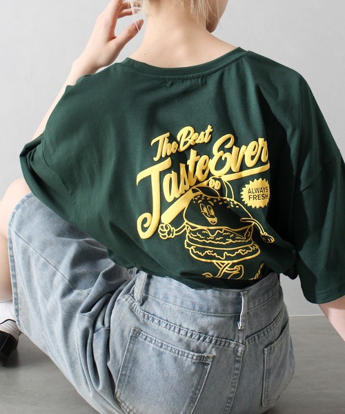 パーカー、パンツ、Tシャツ セール】ハンバーガーボーイビッグTシャツ（Tシャツ/カットソー