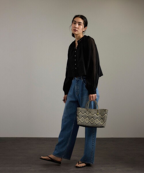SALON adam et rope' ブラウス シャツ 「WEB限定」レース