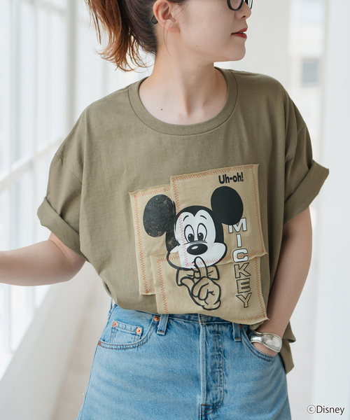 wiffle tシャツ WIFFLE / ウィッフル 別注パッチワークMICKY Tee