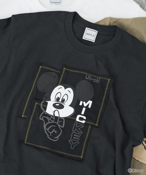 wiffle tシャツ WIFFLE / ウィッフル 別注パッチワークMICKY Tee