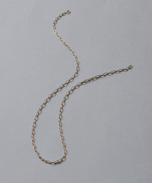Lilas ネックレス ペーパークリップチェーン50cmネックレス K18