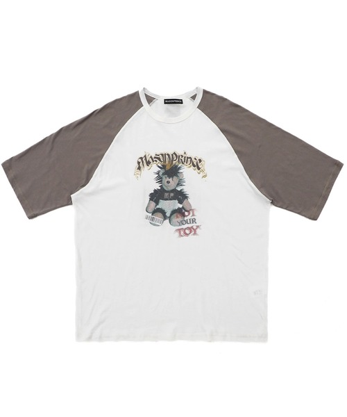 MASONPRINCE tシャツ オーバーサイズ パンクベアー ラグラン Tシャツ