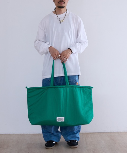 1/2 HALF トートバッグ 1/2HALF NYLON PUFF BIG TOTE メンズ