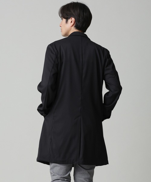 「NANO universe」 チェスターコート S ブラック メンズ_画像3