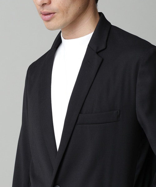 「NANO universe」 チェスターコート S ブラック メンズ_画像4