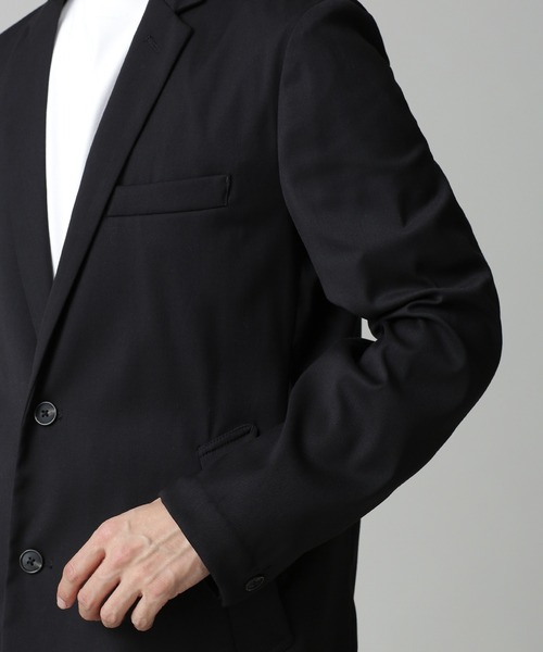 「NANO universe」 チェスターコート S ブラック メンズ_画像5