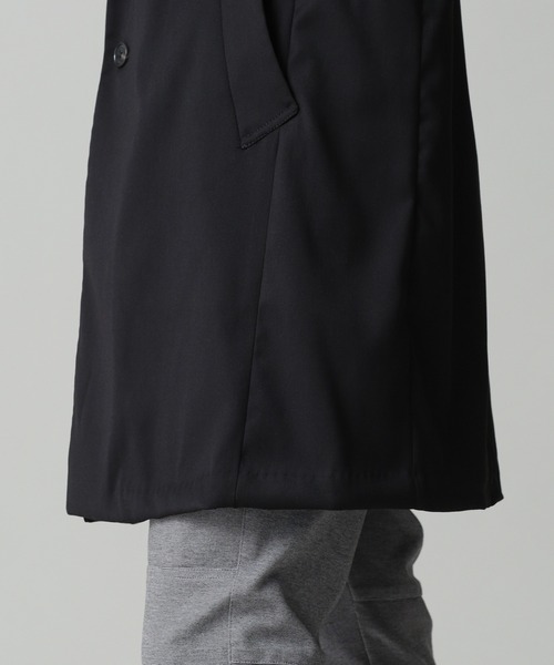 「NANO universe」 チェスターコート S ブラック メンズ_画像7