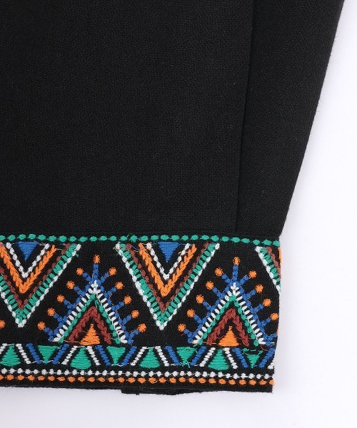 チチカカ（TITICACA） ブラウス シャツ Rico カンタ刺繍モチーフシャツ
