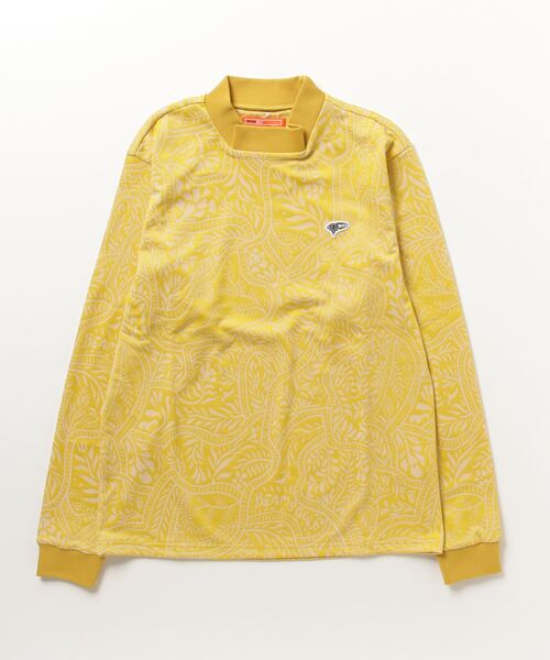 「BEAMS GOLF」 長袖Tシャツ MEDIUM イエロー メンズ