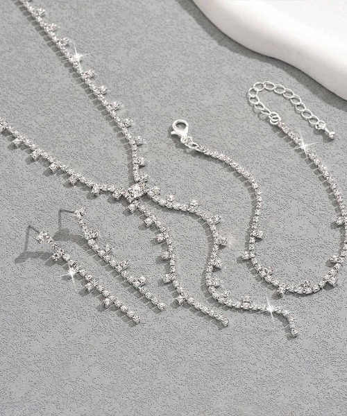 ネックレス 「3点セット」ネックレス＆ブレスレット＆ピアス