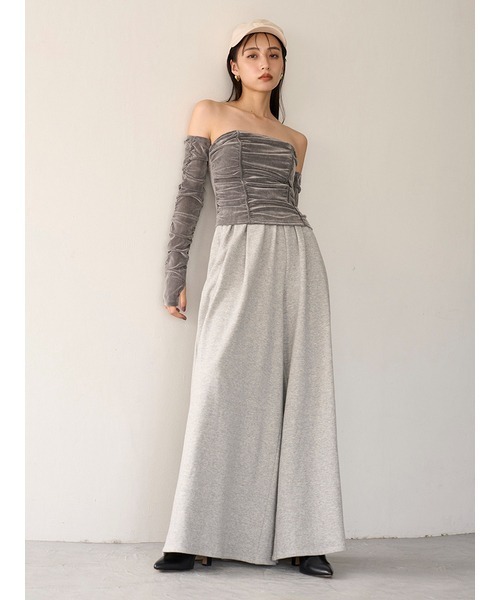 SNIDEL（スナイデル） ベアトップ FREE グレー レディース : ZOZOTOWN