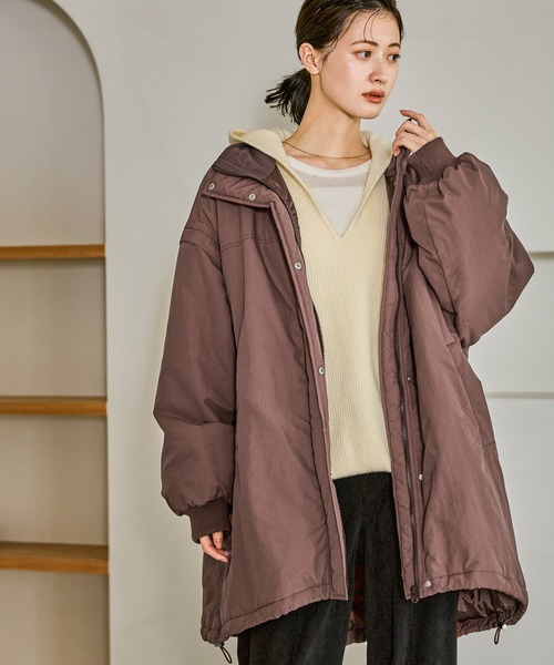 ジャケット・アウター k mama MAMA Before & After ダッカー付きテディジャケット - ベージュ