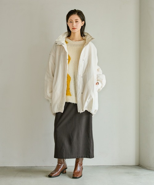 近年♡美品✨トッカ VENUS コート 2way フード着脱 ライラック 2/M LAKOLE（ラコレ） ブルゾン アウター 2WAYモンスターコート / 496670