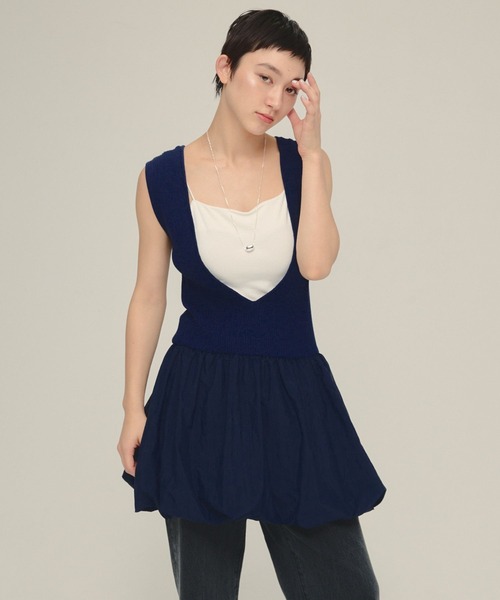 ワンピース 「eL」12G Balloon Mini One-piece/570735 : ZOZOTOWN