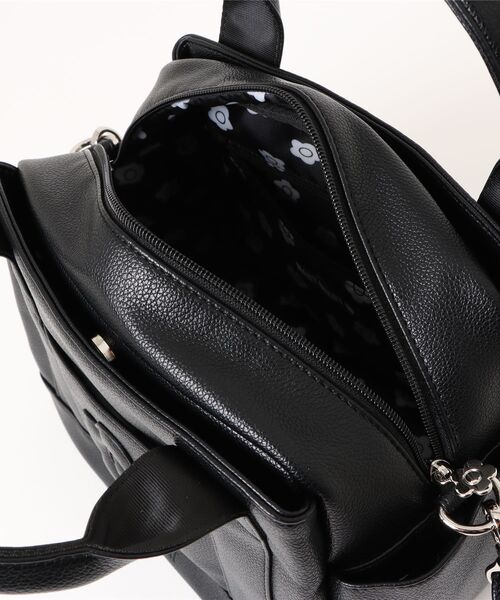 MARY QUANT* スクエアシュリンクデイジー 2WAYミニトート 送込 MARY QUANT トートバッグ マリークワント mary quant スクエア