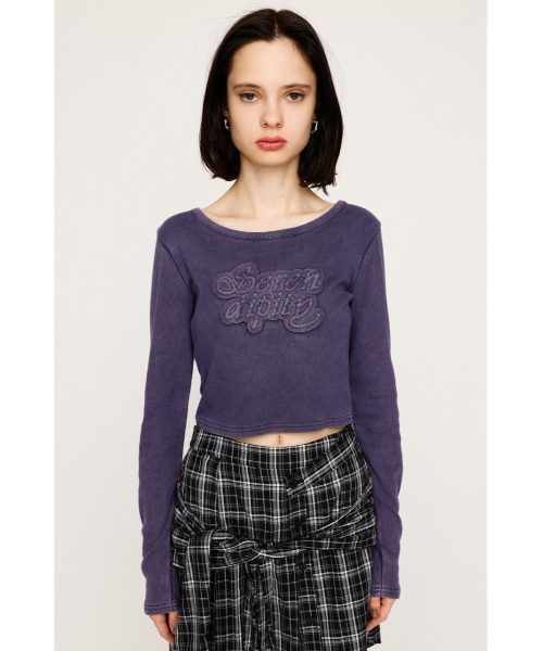 SLY（スライ） tシャツ FRONT PATCH RIB TOPS フロント パッチ リブ