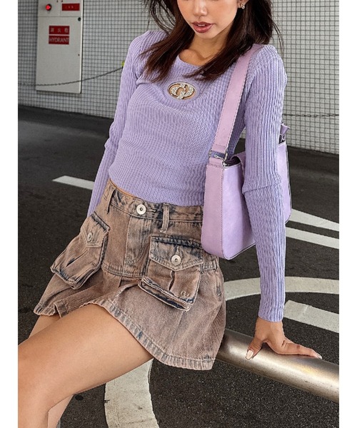 gyda ニット GYDA ジェイダ ニット セーター レディース GG FRAME ニット トップス