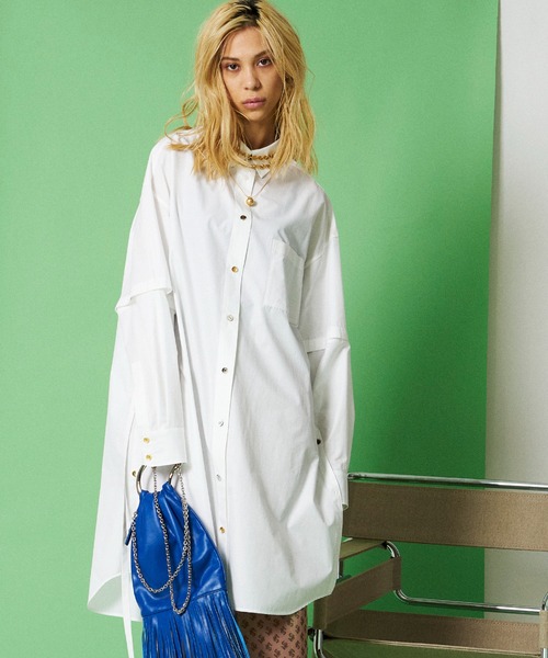 未使用タグ付きメゾンスペシャル バルーンスリーブチュニック 2way