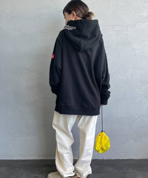 パーカー 「MANHATTAN PORTAGE/マンハッタンポーテージ」 別注 フードロゴ刺繍 スウェットパーカー レディース メンズ | Manhattan Portage | 17