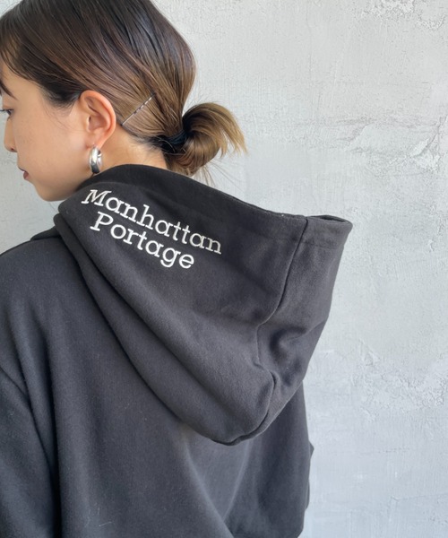 パーカー 「MANHATTAN PORTAGE/マンハッタンポーテージ」 別注 フードロゴ刺繍 スウェットパーカー レディース メンズ | Manhattan Portage | 19