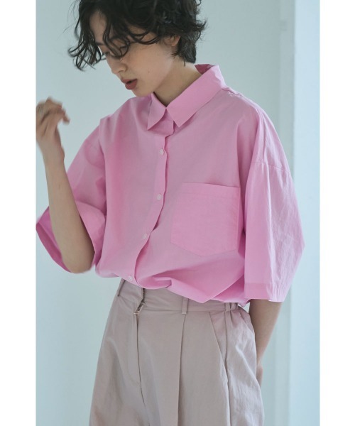 ブラウス シャツ COTTON COLOR OVER SHIRTS レディース