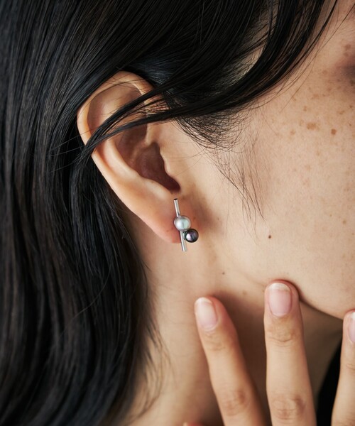 Jouete（ジュエッテ） ピアス ピアス カラーパール アシンメトリー