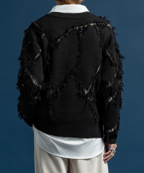 Casper John（キャスパージョン） セーター ニット Slash crash knit