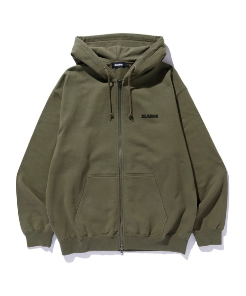 パーカー XLARGE - BACKSIDE SLANTED OG ZIP HOODED SWEATSHIR BACKSIDE SLANTED OG ZIP HOODED SWEATSHIRT（パーカー