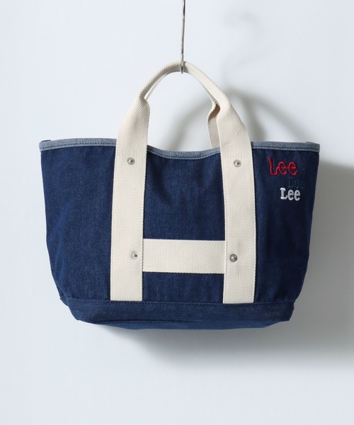 Lee（リー） トートバッグ キャンバス デニム ロゴ ワンポイント刺繍