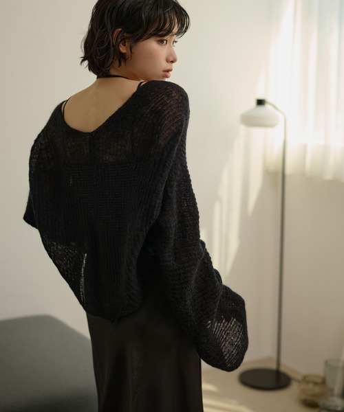 カーディガン loose knit bolero cardigan /ルーズショートボレロ