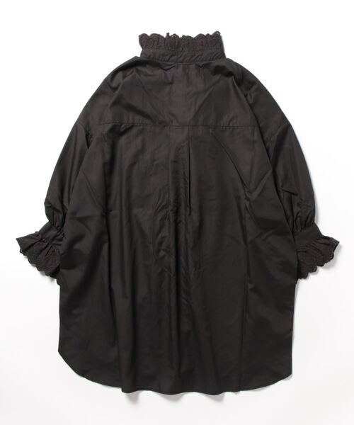 「REAL CUBE」 7分袖ブラウス M パープル レディース_画像2