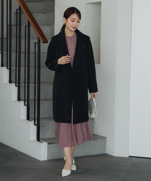 コート チェスターコート 小さいサイズ　メルトンロングコート　低身長さん・小柄女性 レディース_19