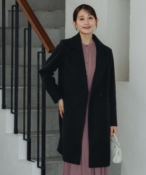 コート チェスターコート 小さいサイズ　メルトンロングコート　低身長さん・小柄女性 レディース_18