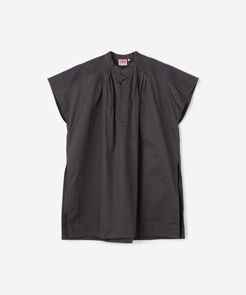 「Bshop」 「INDIA INDUSTRY」半袖ブラウス 1 グリーン レディース_画像9