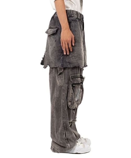 13⭐︎ミハラヤスヒロ カモフラ切替 カーゴパンツ MAISON MIHARA YASUHIRO（メゾン ミハラヤスヒロ） カーゴパンツ