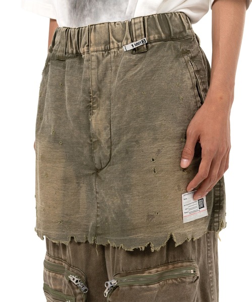 Maison MIHARA YASUHIRO カーゴパンツ Maison MIHARA YASUHIRO - コットンサテン カーゴパンツ - Cotton