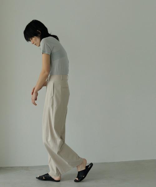 「anuke」 半袖Tシャツ FREE ホワイト レディース_画像5