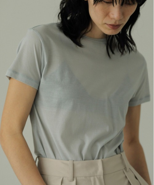 「anuke」 半袖Tシャツ FREE ホワイト レディース_画像6