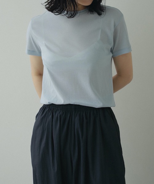 「anuke」 半袖Tシャツ FREE ホワイト レディース_画像8