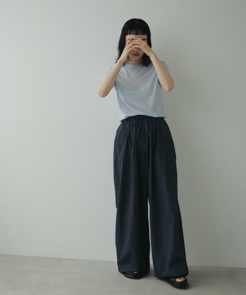 「anuke」 半袖Tシャツ FREE ホワイト レディース_画像9