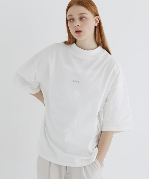 「LILL」 半袖Tシャツ S ネイビー メンズ_画像9