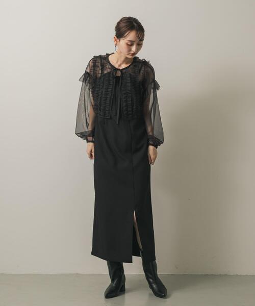 SENSE OF PLACE by URBAN RESEARCH ワンピース 2Pチュールボレロセット