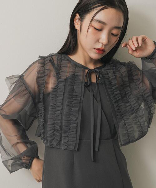 SENSE OF PLACE by URBAN RESEARCH ワンピース 2Pチュールボレロセット