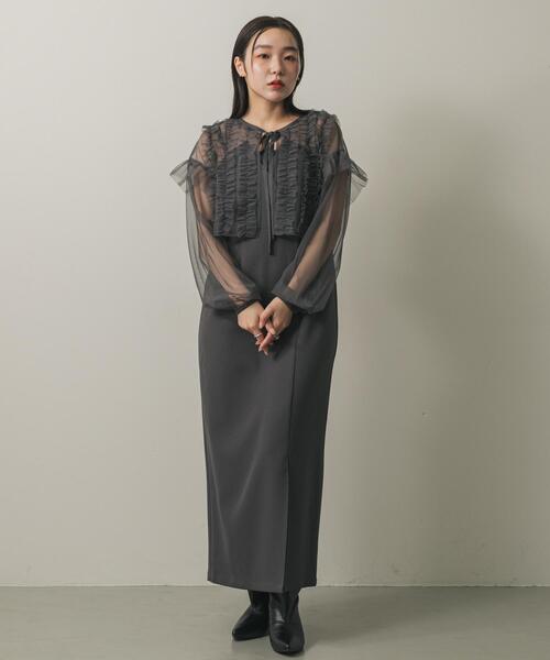 SENSE OF PLACE by URBAN RESEARCH ワンピース 2Pチュールボレロセット